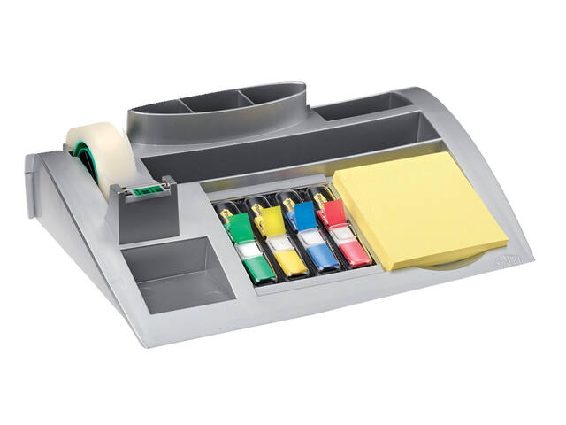 Bureau organiser Post-it C50 zilvergrijs incl inh