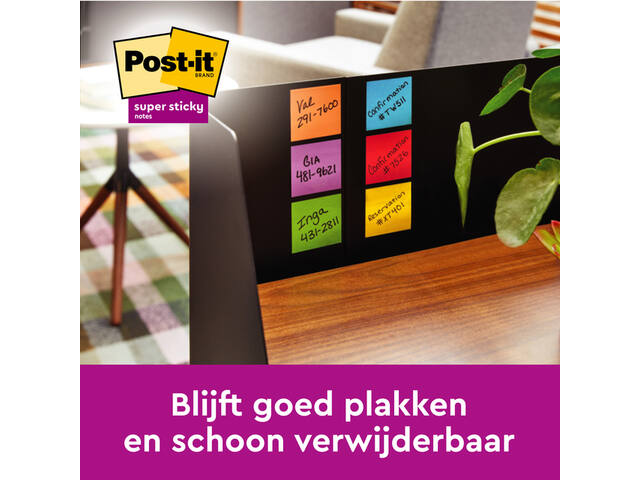 Memoblok Post-it 2028 Super Sticky 76x76mm gl