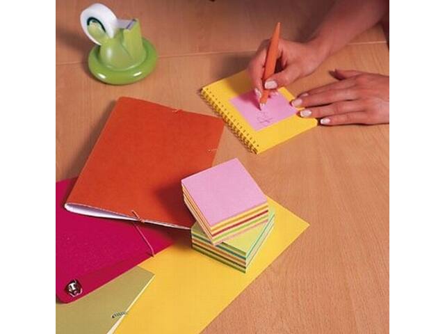 Memoblok Post-it 2028 76x76mm kubus pastel roze