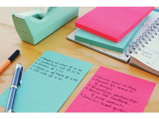 Memoblok Post-it 4690 Super Sticky 101x152mm Cosm