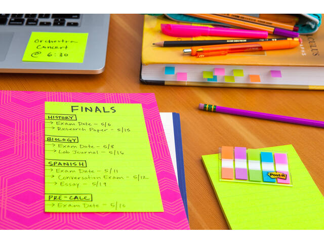 Memoblok Post-it 4690 Super Sticky 101x152mm Cosm