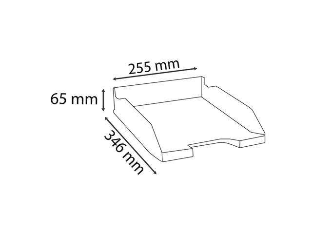 Brievenbak Exacompta Ecoblack zwart