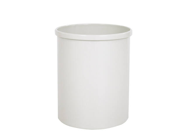 Papierbak rond 15ltr grijswit