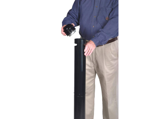 Asbak Rubbermaid Smokers Pole vrijstaand zwart