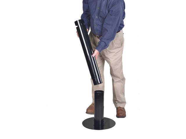 Asbak Rubbermaid Smokers Pole vrijstaand zwart
