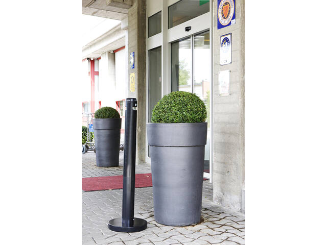 Asbak Rubbermaid Smokers Pole vrijstaand zwart
