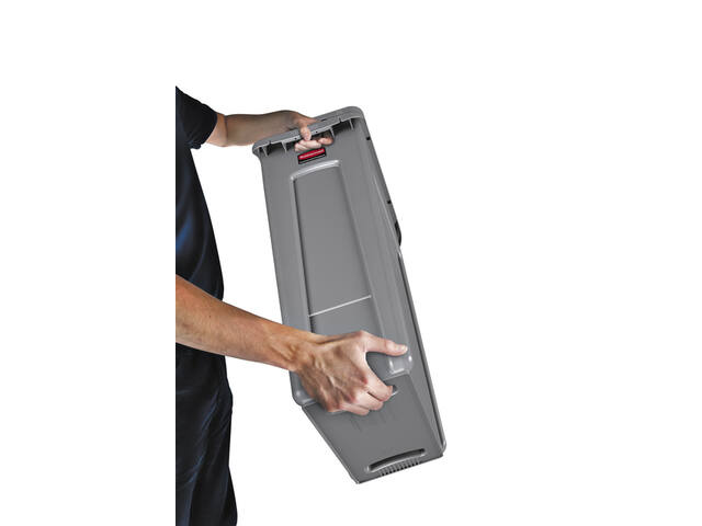 Afvalbak Rubbermaid Slim Jim Vented 87L grijs