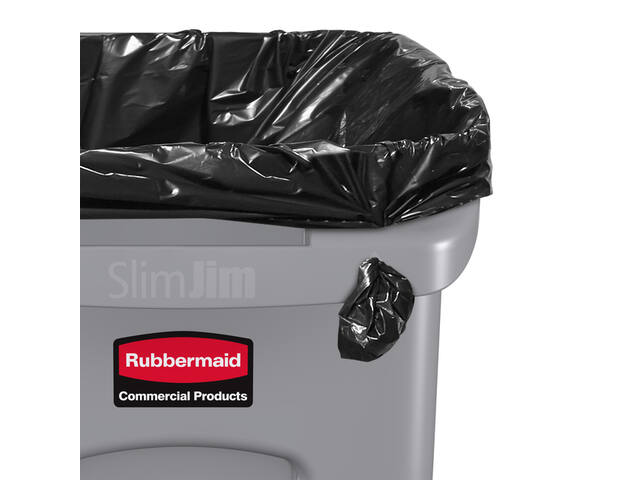 Afvalbak Rubbermaid Slim Jim Vented 87L grijs