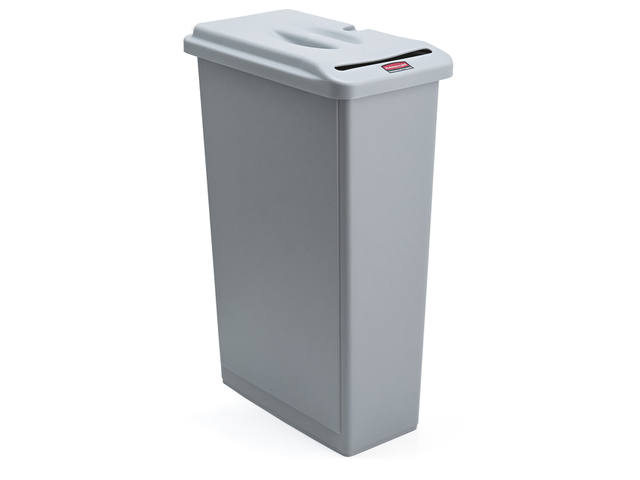Afvalbak Rubbermaid Slim Jim vertrouwelijk 87l grs