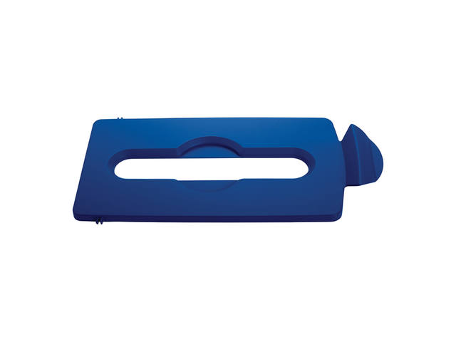 Deksel Rubbermaid Slim Jim RS papier blauw