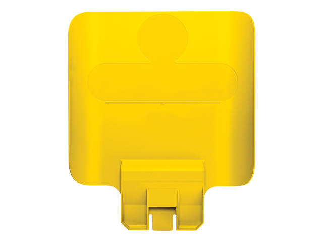 Paneel Rubbermaid Slim Jim RS voor label geel