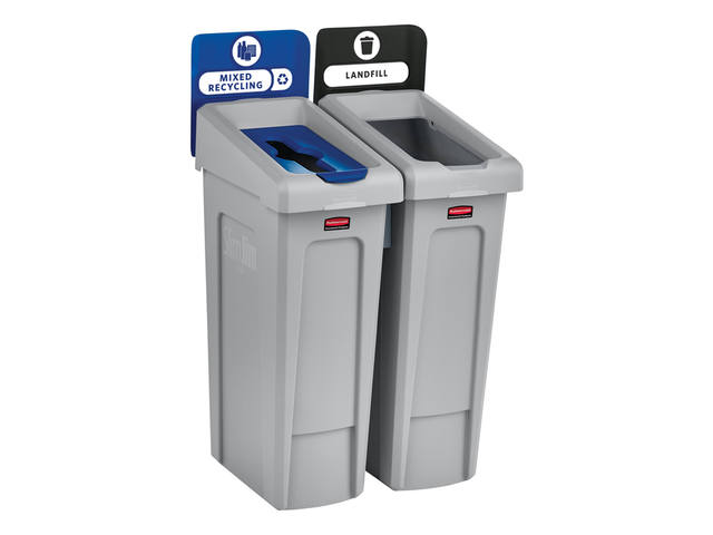Afvalbak Rbrmaid SlmJm Recyclestation starterset