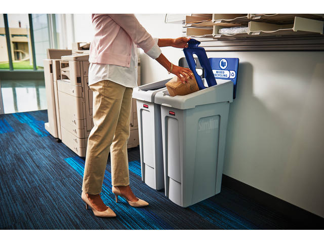 Afvalbak Rbrmaid SlmJm Recyclestation starterset