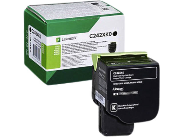 Tonercartridge Lexmark C242XK0 zwart