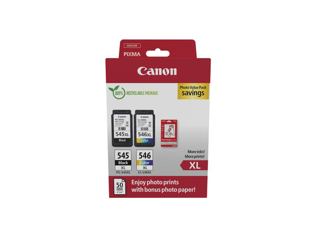 Inktcartridge Canon PG-545XL CL-546XL zwart + kl