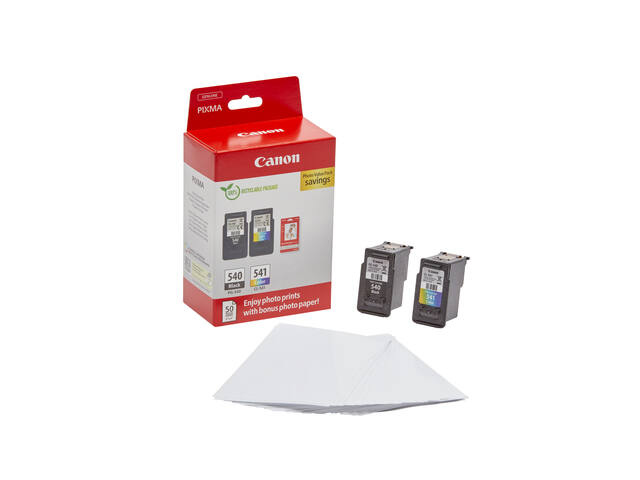 Inktcartridge Canon PG-540 CL-541 zw + kl + papier