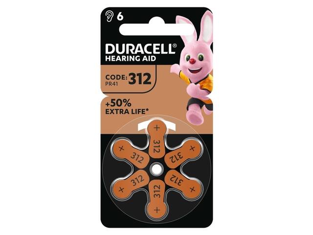 Batterij Duracell DA312 hearing aid
