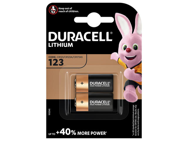 Batterij Duracell 123 lithium 2 pack