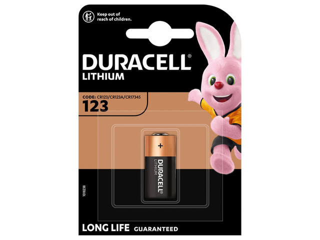 Batterij Duracell 123 lithium
