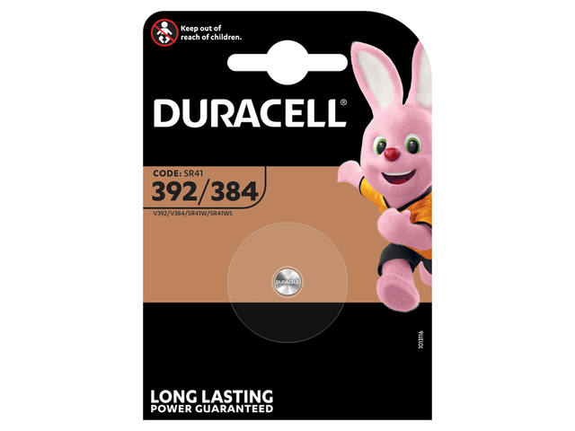 Batterij Duracell SR41 alkaline 392/384