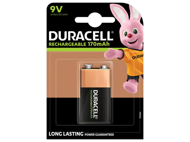 Batterij oplaadbaar Duracell 9v hr9v
