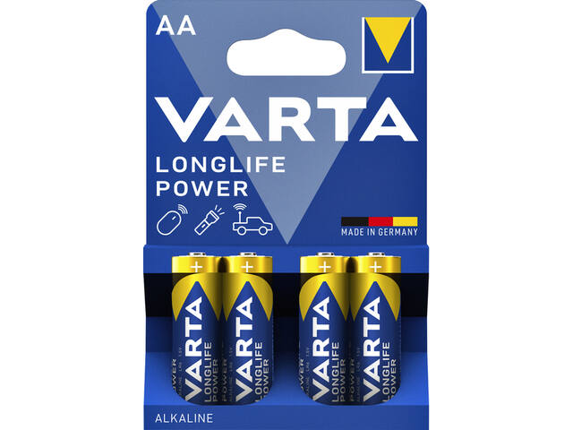 Batterij VARTA Longlife Power 4x AA