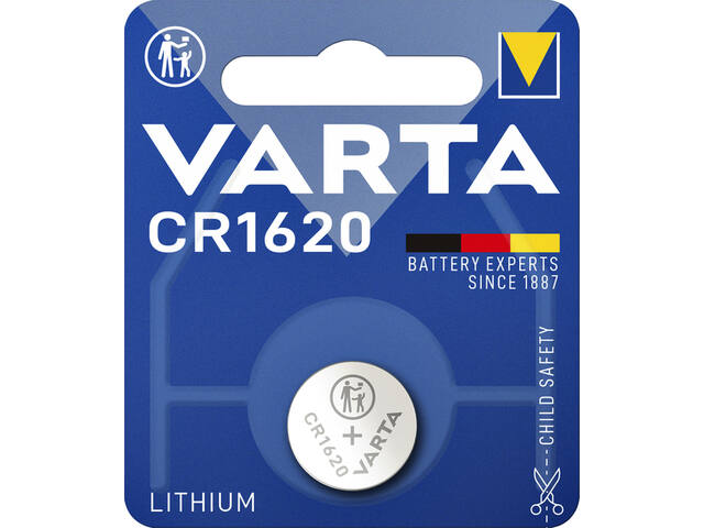 Batterij VARTA knoopcel 1x CR1620 lithium