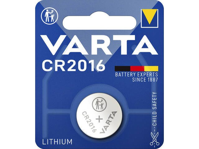 Batterij VARTA knoopcel 1x CR2016 lithium