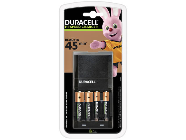Batterij oplader Duracell CEF27 + 2xAA +2xAAA