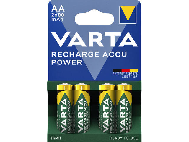 Batterij oplaadbaar VARTA 4x AA 2600mAh