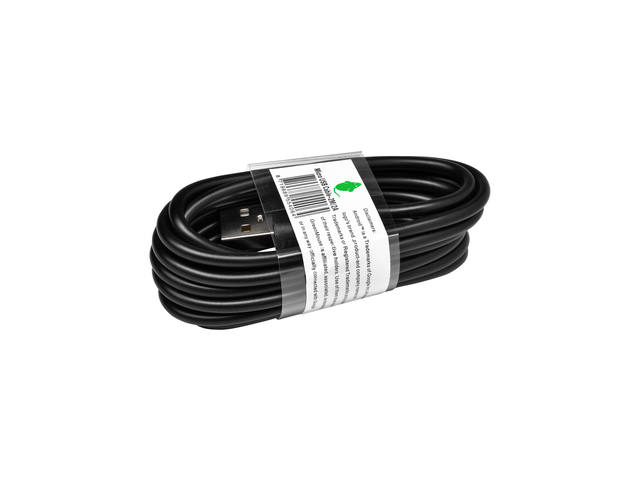 Kabel Green Mouse USB micro A 2.0 2 meter zwart