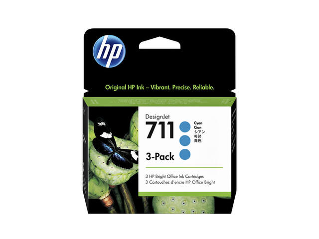 Inktcartridge HP CZ134A 711 blauw