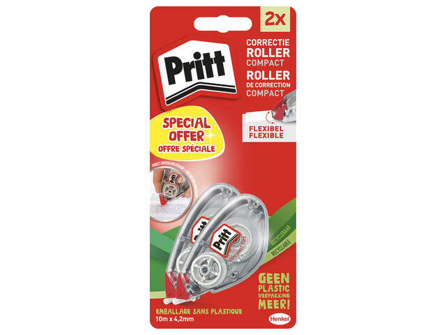Correctietape Pritt Compact Flex 4.2mmx10m 2st