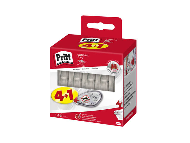 Correctietape Pritt Compact Flex 4.2mmx10m 4+1
