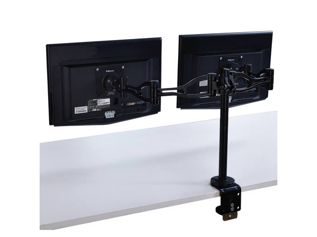 Monitorarm Fellowes Vista dubbel zwart