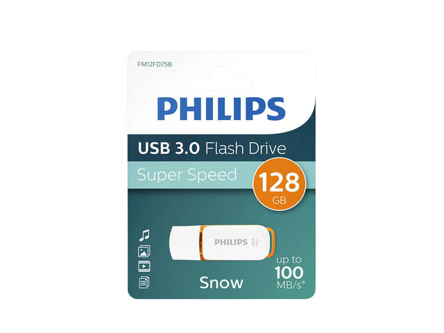 USB stick 3.0 Philips Snow USB-A 128GB oranje