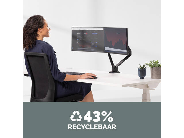 Monitorarm Fellowes Platinum Series dubbel hor