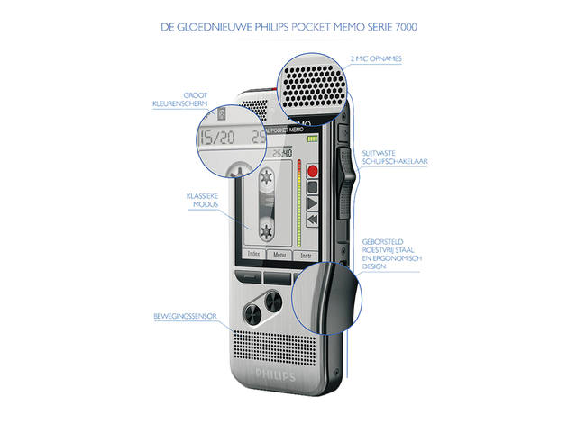 Dicteerapparaat Philips PocketMemo DPM7200