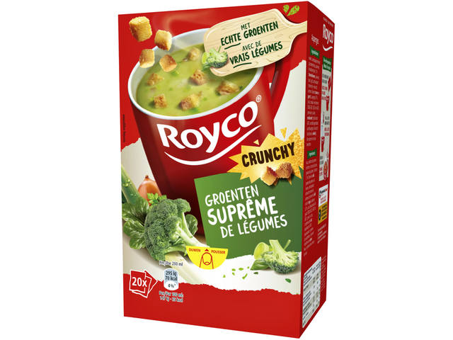 Soep Royco groenten supreme met croutons 20 zakjes