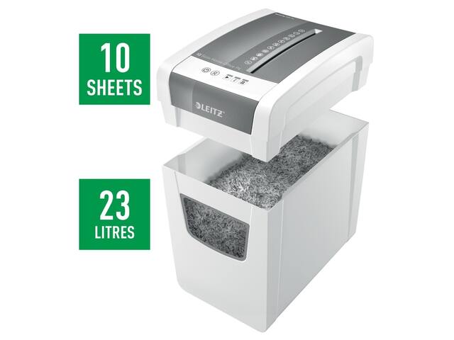 Papiervernietiger Leitz IQ Slim Home Office 4x28mm
