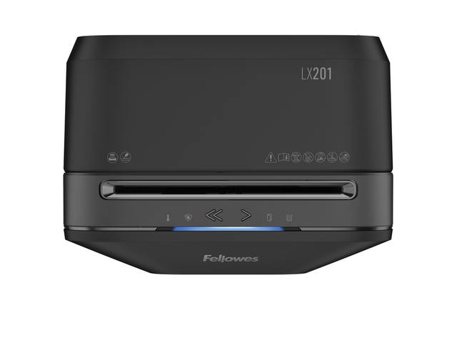 Papiervernietiger Fellowes LX201 2x12mm zwart