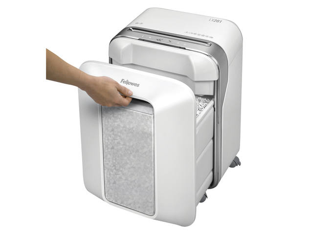 Papiervernietiger Fellowes LX201 2x12mm wit