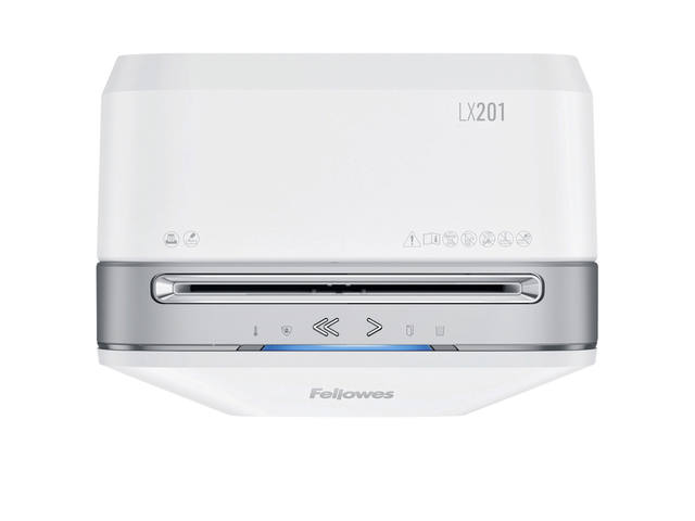 Papiervernietiger Fellowes LX201 2x12mm wit