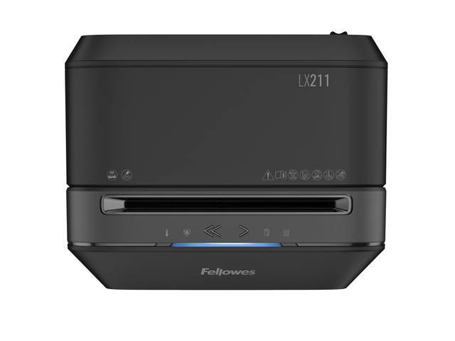 Papiervernietiger Fellowes LX211 2x12mm zwart