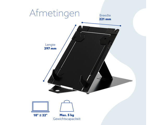 Laptopstandaard R-Go Riser DUO