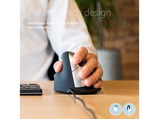 Ergonomisch muis R-Go HE Break Draad Links M