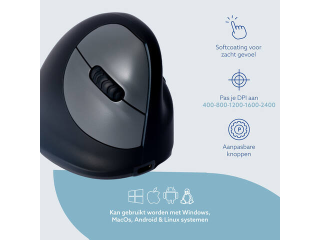 Ergonomisch muis R-Go HE Break Wireless Rechts L