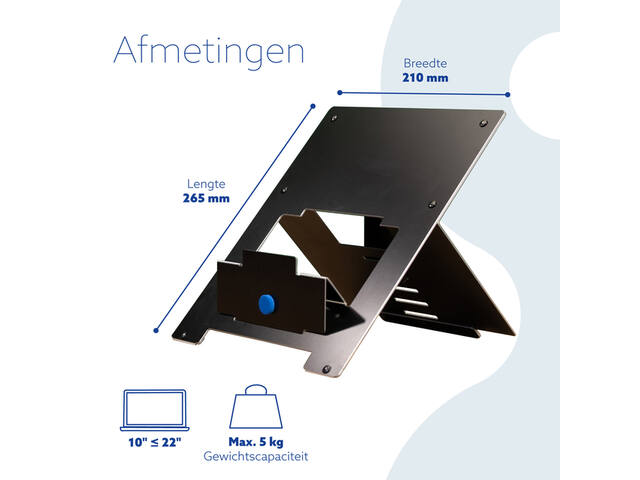 Laptopstandaard R-Go Riser Flexible