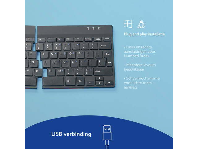 Toetsenbord R-Go Ergonomisch Split Break QWERTY