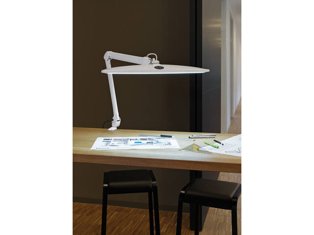 Werkpleklamp MAUL Work led klem dimbaar wit